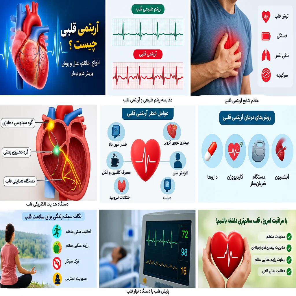 آریتمی قلب چیست؟ علائم، علت‌ها، تشخیص و درمان ضربان نامنظم قلب