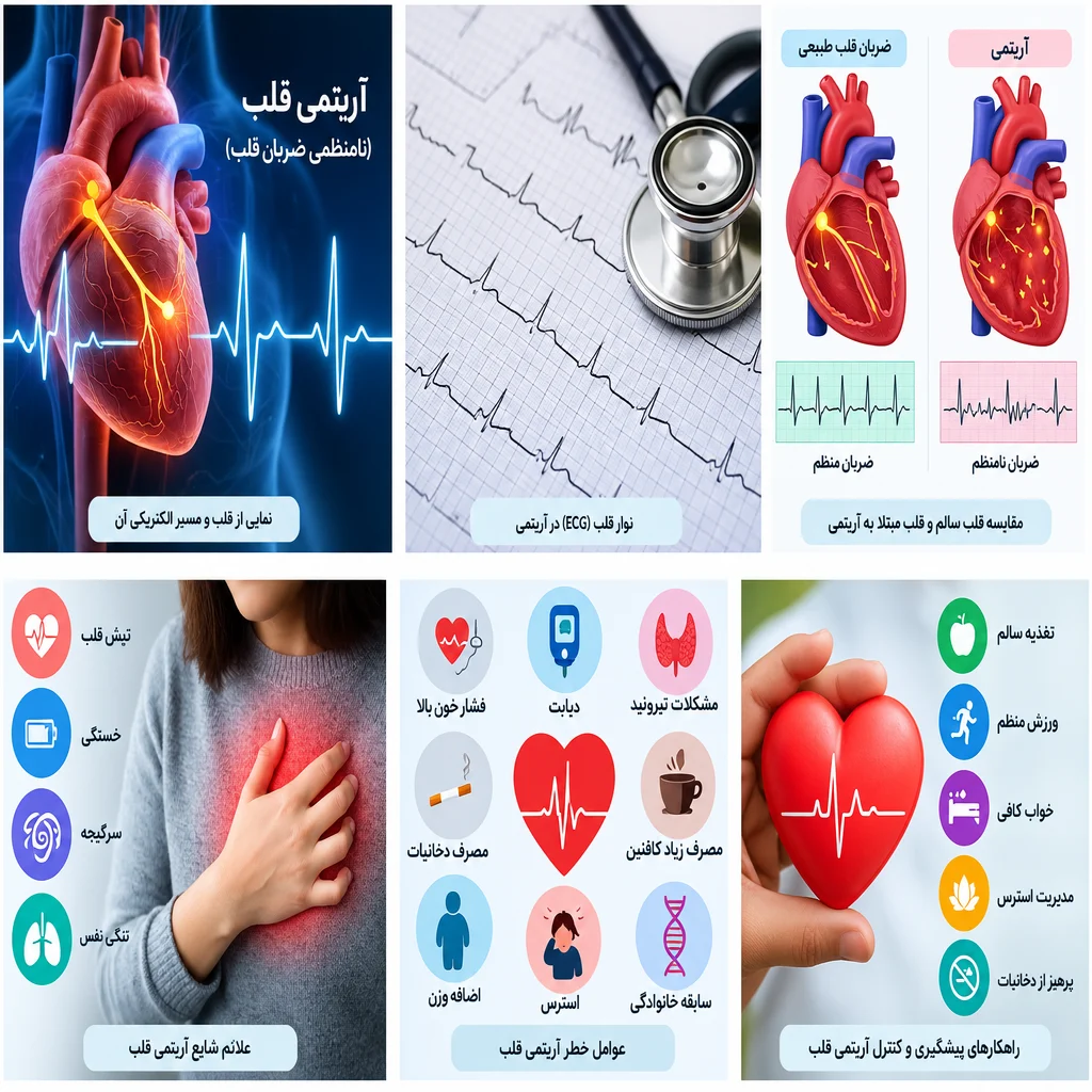 آریتمی قلب چیست؟ علائم، علت‌ها، تشخیص و درمان ضربان نامنظم قلب